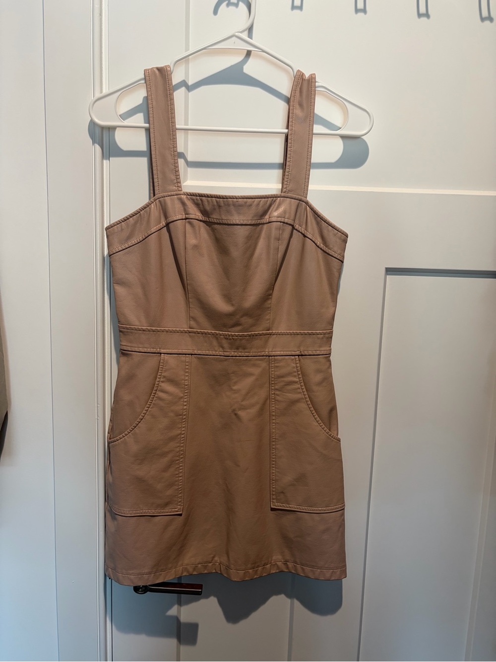 Amanda Uprichard Blush Strappy Square-Neck Mini Dress - Picture 5 of 5